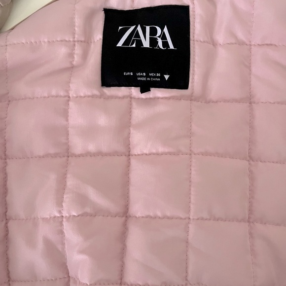 Zara Women's satin Champagne Bomber Jacket - Picture 5 of 11